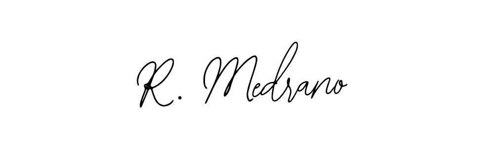 Make a beautiful signature design for name R. Medrano. With this signature (Bearetta-2O07w) style, you can create a handwritten signature for free. R. Medrano signature style 12 images and pictures png