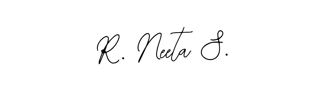 How to make R. Neeta S. name signature. Use Bearetta-2O07w style for creating short signs online. This is the latest handwritten sign. R. Neeta S. signature style 12 images and pictures png