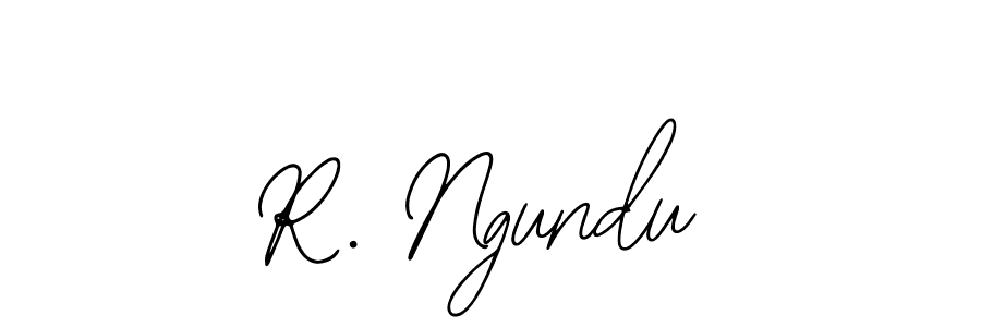 Use a signature maker to create a handwritten signature online. With this signature software, you can design (Bearetta-2O07w) your own signature for name R. Ngundu. R. Ngundu signature style 12 images and pictures png