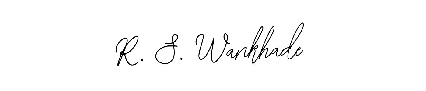 Make a beautiful signature design for name R. S. Wankhade. With this signature (Bearetta-2O07w) style, you can create a handwritten signature for free. R. S. Wankhade signature style 12 images and pictures png