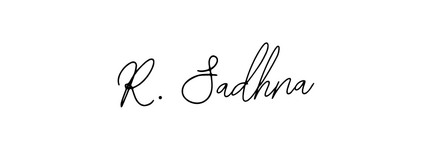 You should practise on your own different ways (Bearetta-2O07w) to write your name (R. Sadhna) in signature. don't let someone else do it for you. R. Sadhna signature style 12 images and pictures png