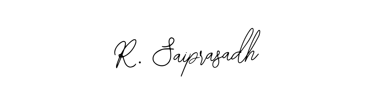 Create a beautiful signature design for name R. Saiprasadh. With this signature (Bearetta-2O07w) fonts, you can make a handwritten signature for free. R. Saiprasadh signature style 12 images and pictures png