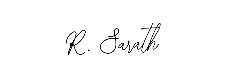 How to make R. Sarath name signature. Use Bearetta-2O07w style for creating short signs online. This is the latest handwritten sign. R. Sarath signature style 12 images and pictures png