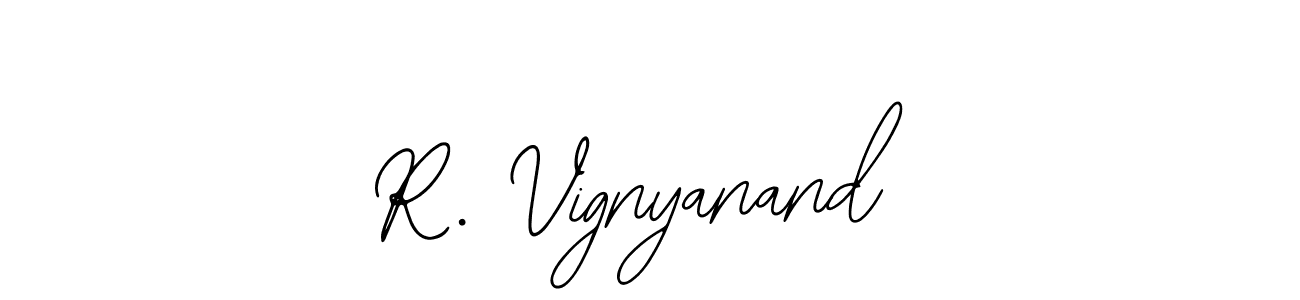 Bearetta-2O07w is a professional signature style that is perfect for those who want to add a touch of class to their signature. It is also a great choice for those who want to make their signature more unique. Get R. Vignyanand name to fancy signature for free. R. Vignyanand signature style 12 images and pictures png