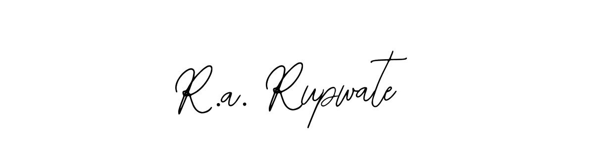 The best way (Bearetta-2O07w) to make a short signature is to pick only two or three words in your name. The name R.a. Rupwate include a total of six letters. For converting this name. R.a. Rupwate signature style 12 images and pictures png