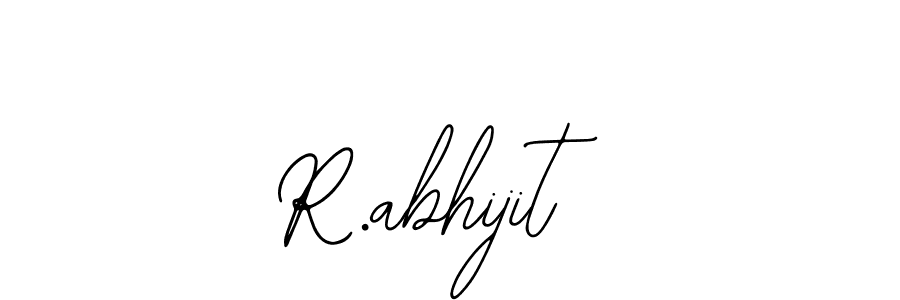 The best way (Bearetta-2O07w) to make a short signature is to pick only two or three words in your name. The name R.abhijit include a total of six letters. For converting this name. R.abhijit signature style 12 images and pictures png