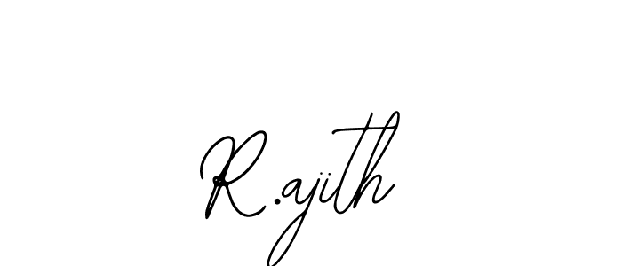 if you are searching for the best signature style for your name R.ajith. so please give up your signature search. here we have designed multiple signature styles  using Bearetta-2O07w. R.ajith signature style 12 images and pictures png