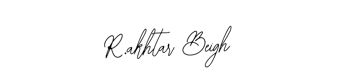 This is the best signature style for the R.akhtar Beigh name. Also you like these signature font (Bearetta-2O07w). Mix name signature. R.akhtar Beigh signature style 12 images and pictures png