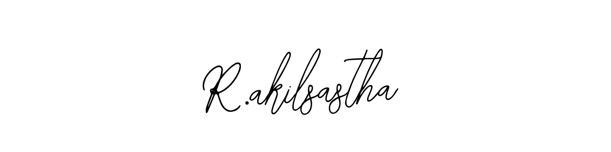 Design your own signature with our free online signature maker. With this signature software, you can create a handwritten (Bearetta-2O07w) signature for name R.akilsastha. R.akilsastha signature style 12 images and pictures png