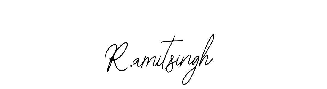 You should practise on your own different ways (Bearetta-2O07w) to write your name (R.amitsingh) in signature. don't let someone else do it for you. R.amitsingh signature style 12 images and pictures png