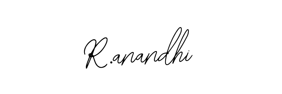 How to make R.anandhi name signature. Use Bearetta-2O07w style for creating short signs online. This is the latest handwritten sign. R.anandhi signature style 12 images and pictures png