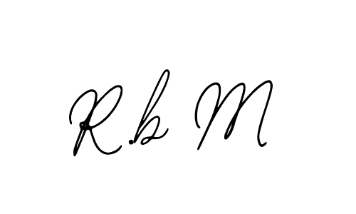 Also we have R.b M name is the best signature style. Create professional handwritten signature collection using Bearetta-2O07w autograph style. R.b M signature style 12 images and pictures png