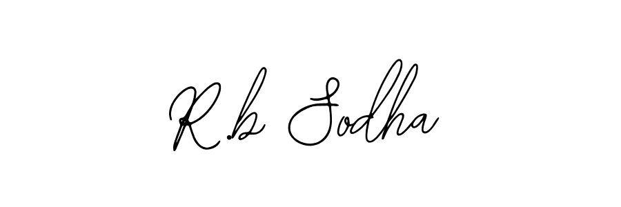 It looks lik you need a new signature style for name R.b Sodha. Design unique handwritten (Bearetta-2O07w) signature with our free signature maker in just a few clicks. R.b Sodha signature style 12 images and pictures png