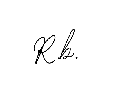How to make R.b. name signature. Use Bearetta-2O07w style for creating short signs online. This is the latest handwritten sign. R.b. signature style 12 images and pictures png