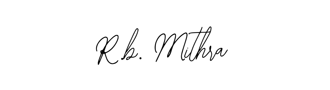 Make a beautiful signature design for name R.b. Mithra. With this signature (Bearetta-2O07w) style, you can create a handwritten signature for free. R.b. Mithra signature style 12 images and pictures png