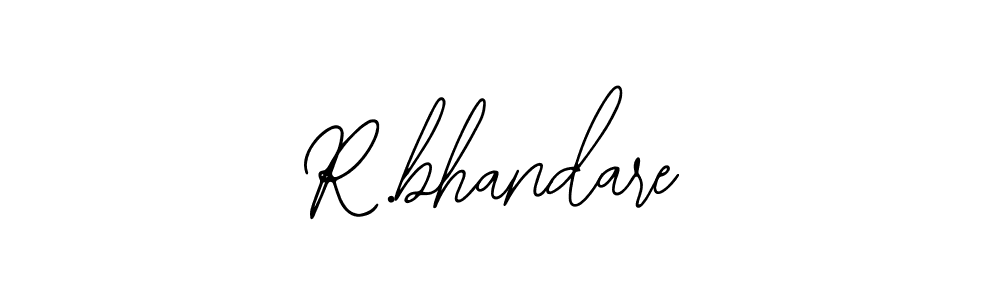 Design your own signature with our free online signature maker. With this signature software, you can create a handwritten (Bearetta-2O07w) signature for name R.bhandare. R.bhandare signature style 12 images and pictures png