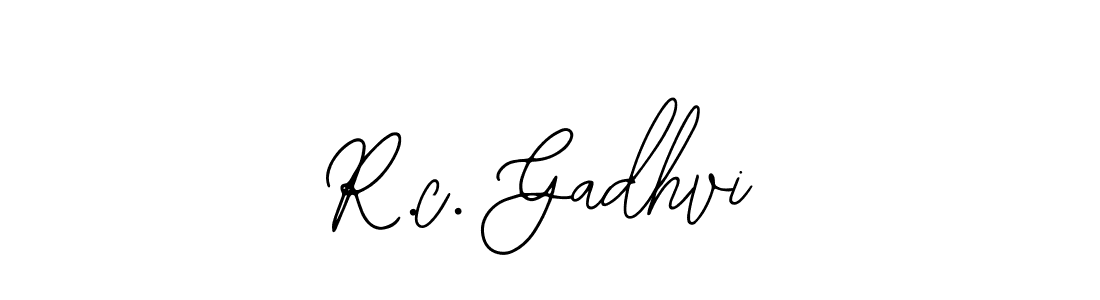 Also You can easily find your signature by using the search form. We will create R.c. Gadhvi name handwritten signature images for you free of cost using Bearetta-2O07w sign style. R.c. Gadhvi signature style 12 images and pictures png