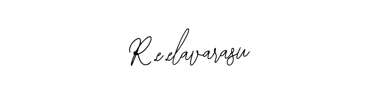 How to make R.e.elavarasu name signature. Use Bearetta-2O07w style for creating short signs online. This is the latest handwritten sign. R.e.elavarasu signature style 12 images and pictures png