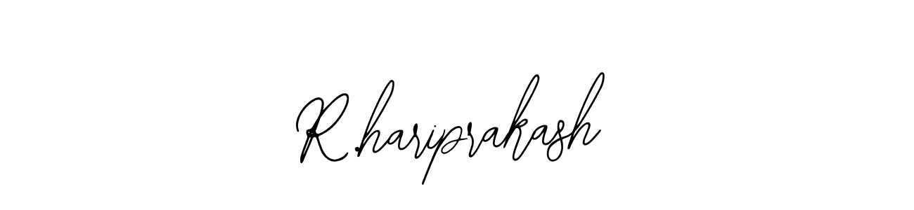 Design your own signature with our free online signature maker. With this signature software, you can create a handwritten (Bearetta-2O07w) signature for name R.hariprakash. R.hariprakash signature style 12 images and pictures png