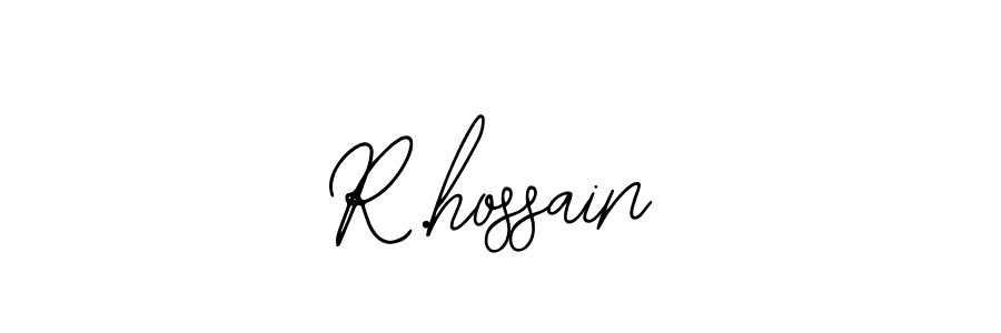 How to make R.hossain signature? Bearetta-2O07w is a professional autograph style. Create handwritten signature for R.hossain name. R.hossain signature style 12 images and pictures png