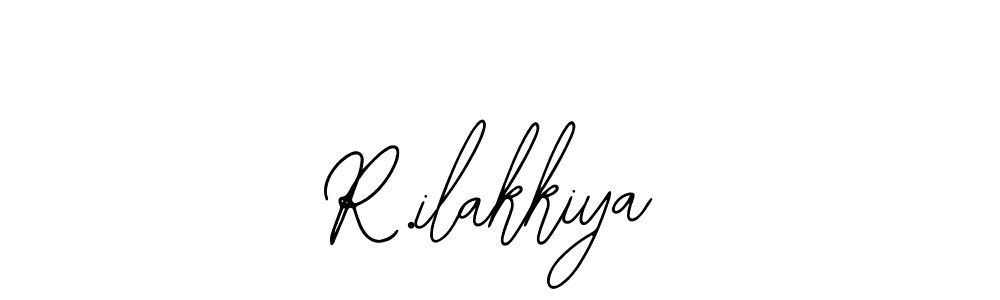 You should practise on your own different ways (Bearetta-2O07w) to write your name (R.ilakkiya) in signature. don't let someone else do it for you. R.ilakkiya signature style 12 images and pictures png