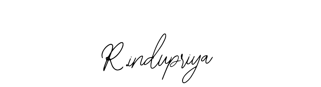 You should practise on your own different ways (Bearetta-2O07w) to write your name (R.indupriya) in signature. don't let someone else do it for you. R.indupriya signature style 12 images and pictures png