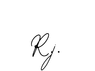 You should practise on your own different ways (Bearetta-2O07w) to write your name (R.j.) in signature. don't let someone else do it for you. R.j. signature style 12 images and pictures png