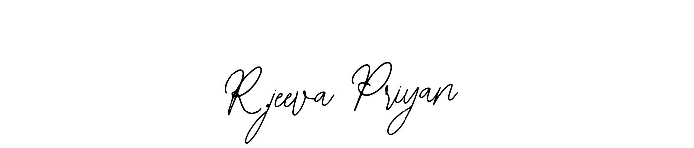 Use a signature maker to create a handwritten signature online. With this signature software, you can design (Bearetta-2O07w) your own signature for name R.jeeva Priyan. R.jeeva Priyan signature style 12 images and pictures png