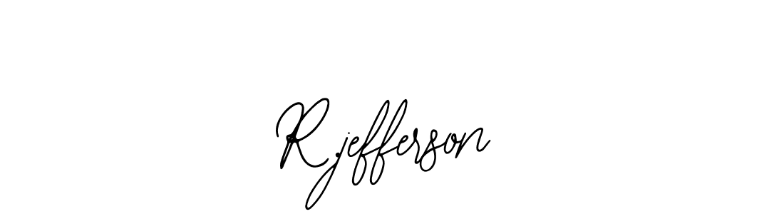 Similarly Bearetta-2O07w is the best handwritten signature design. Signature creator online .You can use it as an online autograph creator for name R.jefferson. R.jefferson signature style 12 images and pictures png