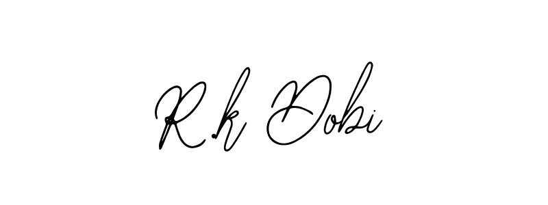 Also we have R.k Dobi name is the best signature style. Create professional handwritten signature collection using Bearetta-2O07w autograph style. R.k Dobi signature style 12 images and pictures png