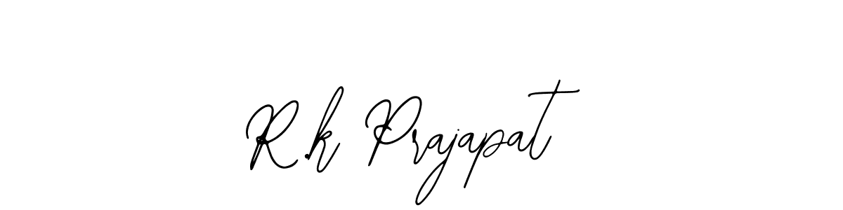 Make a short R.k Prajapat signature style. Manage your documents anywhere anytime using Bearetta-2O07w. Create and add eSignatures, submit forms, share and send files easily. R.k Prajapat signature style 12 images and pictures png