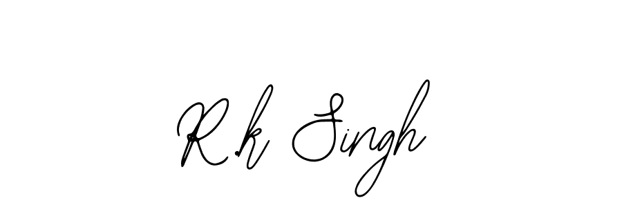 Also You can easily find your signature by using the search form. We will create R.k Singh name handwritten signature images for you free of cost using Bearetta-2O07w sign style. R.k Singh signature style 12 images and pictures png