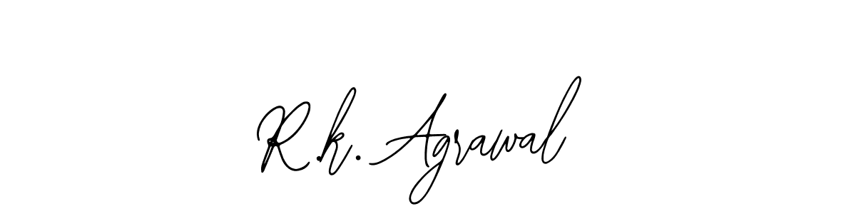 How to Draw R.k. Agrawal signature style? Bearetta-2O07w is a latest design signature styles for name R.k. Agrawal. R.k. Agrawal signature style 12 images and pictures png