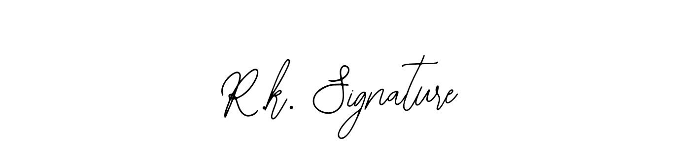 Similarly Bearetta-2O07w is the best handwritten signature design. Signature creator online .You can use it as an online autograph creator for name R.k. Signature. R.k. Signature signature style 12 images and pictures png