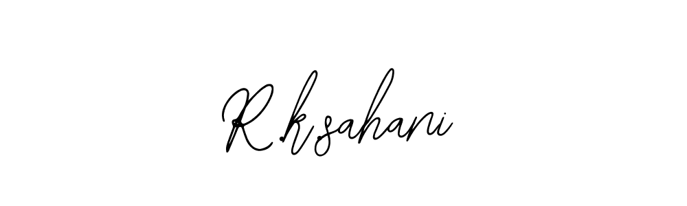 Make a beautiful signature design for name R.k.sahani. Use this online signature maker to create a handwritten signature for free. R.k.sahani signature style 12 images and pictures png