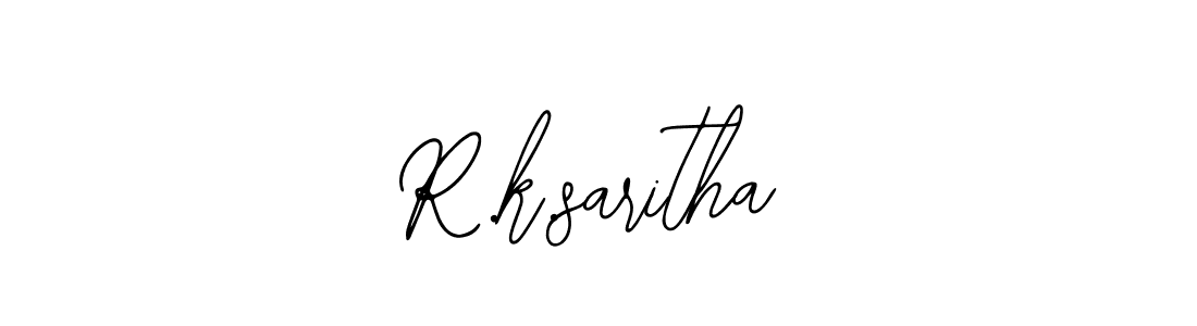 Create a beautiful signature design for name R.k.saritha. With this signature (Bearetta-2O07w) fonts, you can make a handwritten signature for free. R.k.saritha signature style 12 images and pictures png