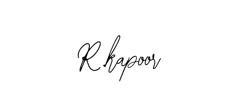 Use a signature maker to create a handwritten signature online. With this signature software, you can design (Bearetta-2O07w) your own signature for name R.kapoor. R.kapoor signature style 12 images and pictures png