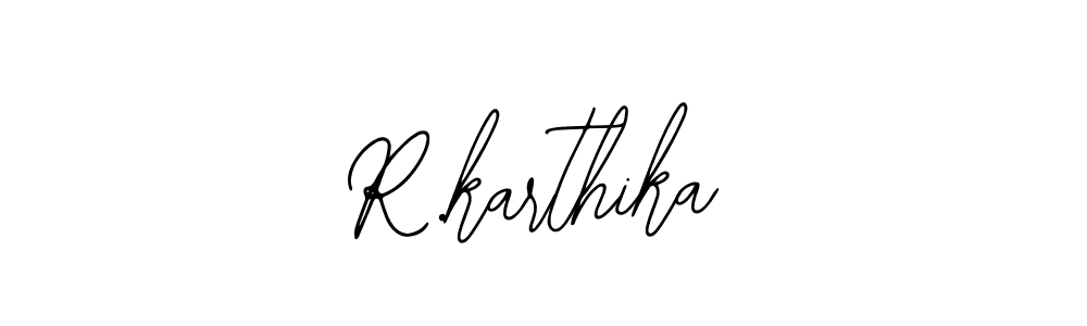 Create a beautiful signature design for name R.karthika. With this signature (Bearetta-2O07w) fonts, you can make a handwritten signature for free. R.karthika signature style 12 images and pictures png