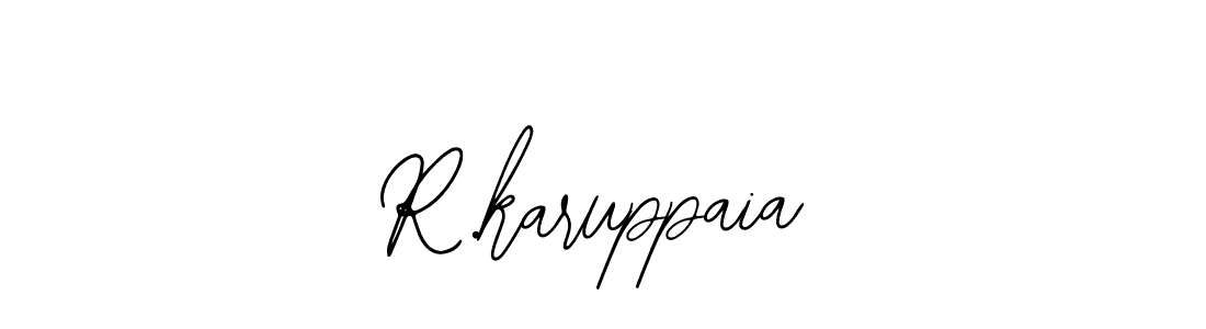 How to make R.karuppaia signature? Bearetta-2O07w is a professional autograph style. Create handwritten signature for R.karuppaia name. R.karuppaia signature style 12 images and pictures png