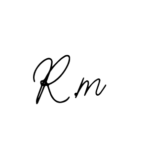 You should practise on your own different ways (Bearetta-2O07w) to write your name (R.m) in signature. don't let someone else do it for you. R.m signature style 12 images and pictures png