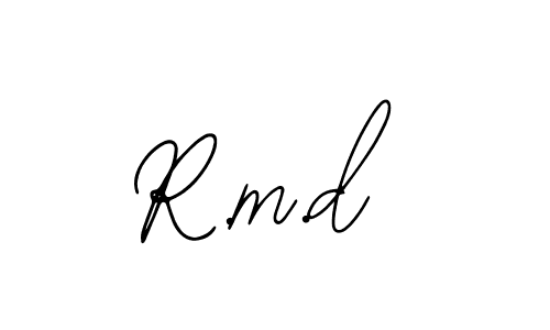 How to make R.m.d signature? Bearetta-2O07w is a professional autograph style. Create handwritten signature for R.m.d name. R.m.d signature style 12 images and pictures png