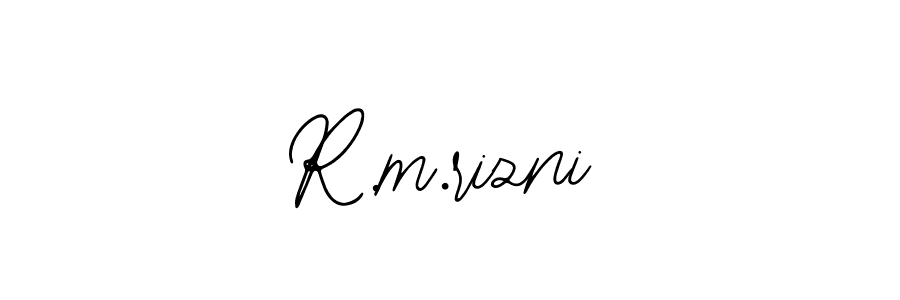 Use a signature maker to create a handwritten signature online. With this signature software, you can design (Bearetta-2O07w) your own signature for name R.m.rizni. R.m.rizni signature style 12 images and pictures png