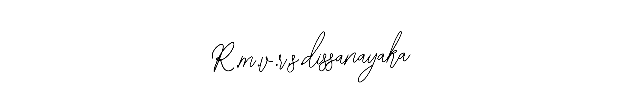 Also we have R.m.v.r.s.dissanayaka name is the best signature style. Create professional handwritten signature collection using Bearetta-2O07w autograph style. R.m.v.r.s.dissanayaka signature style 12 images and pictures png