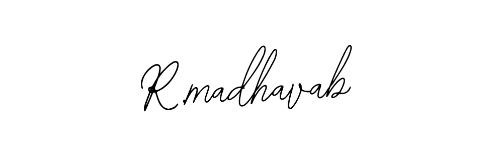 if you are searching for the best signature style for your name R.madhavab. so please give up your signature search. here we have designed multiple signature styles  using Bearetta-2O07w. R.madhavab signature style 12 images and pictures png