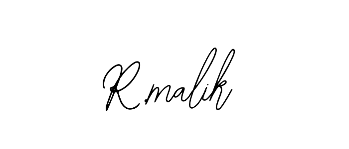 Use a signature maker to create a handwritten signature online. With this signature software, you can design (Bearetta-2O07w) your own signature for name R.malik. R.malik signature style 12 images and pictures png