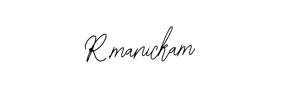 Create a beautiful signature design for name R.manickam. With this signature (Bearetta-2O07w) fonts, you can make a handwritten signature for free. R.manickam signature style 12 images and pictures png