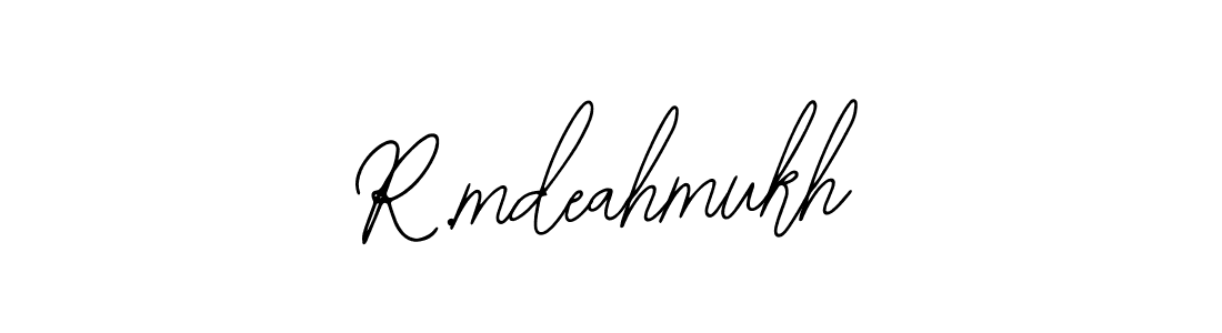Design your own signature with our free online signature maker. With this signature software, you can create a handwritten (Bearetta-2O07w) signature for name R.mdeahmukh. R.mdeahmukh signature style 12 images and pictures png