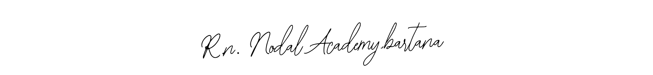 Make a beautiful signature design for name R.n. Nodal Academy,bartana. With this signature (Bearetta-2O07w) style, you can create a handwritten signature for free. R.n. Nodal Academy,bartana signature style 12 images and pictures png