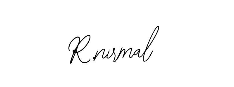 Make a beautiful signature design for name R.nirmal. With this signature (Bearetta-2O07w) style, you can create a handwritten signature for free. R.nirmal signature style 12 images and pictures png