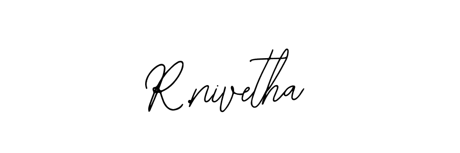 Use a signature maker to create a handwritten signature online. With this signature software, you can design (Bearetta-2O07w) your own signature for name R.nivetha. R.nivetha signature style 12 images and pictures png